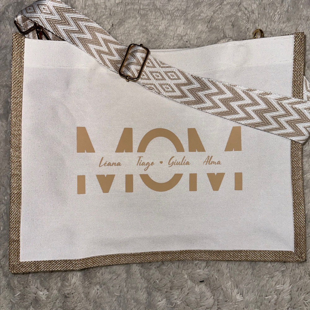 Boox Bag - Jute et tissu - MOM