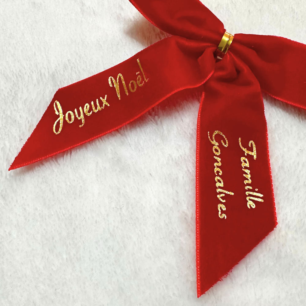 Ruban Noël personnalisé