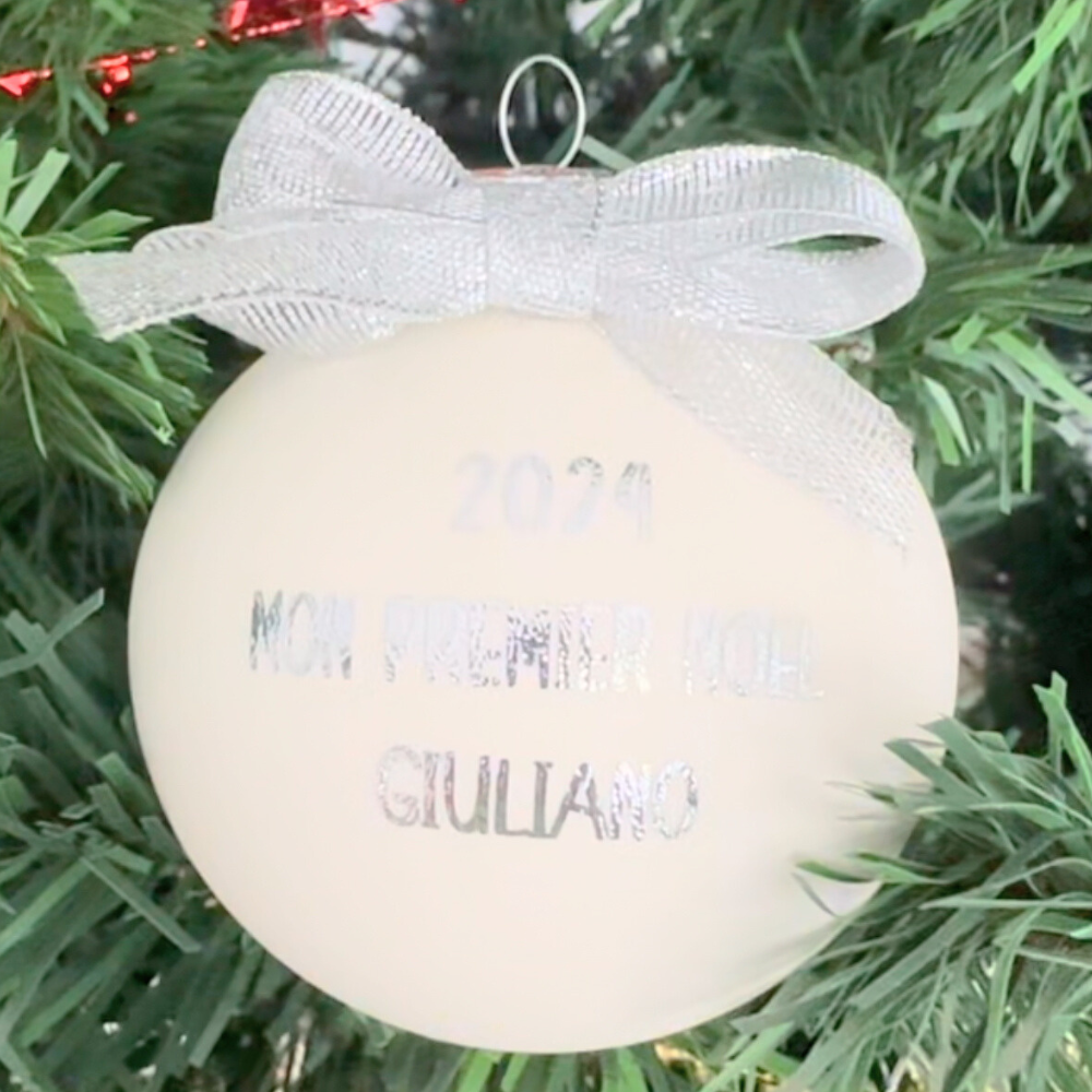 Boule noël personnalisée - Mon premier noël