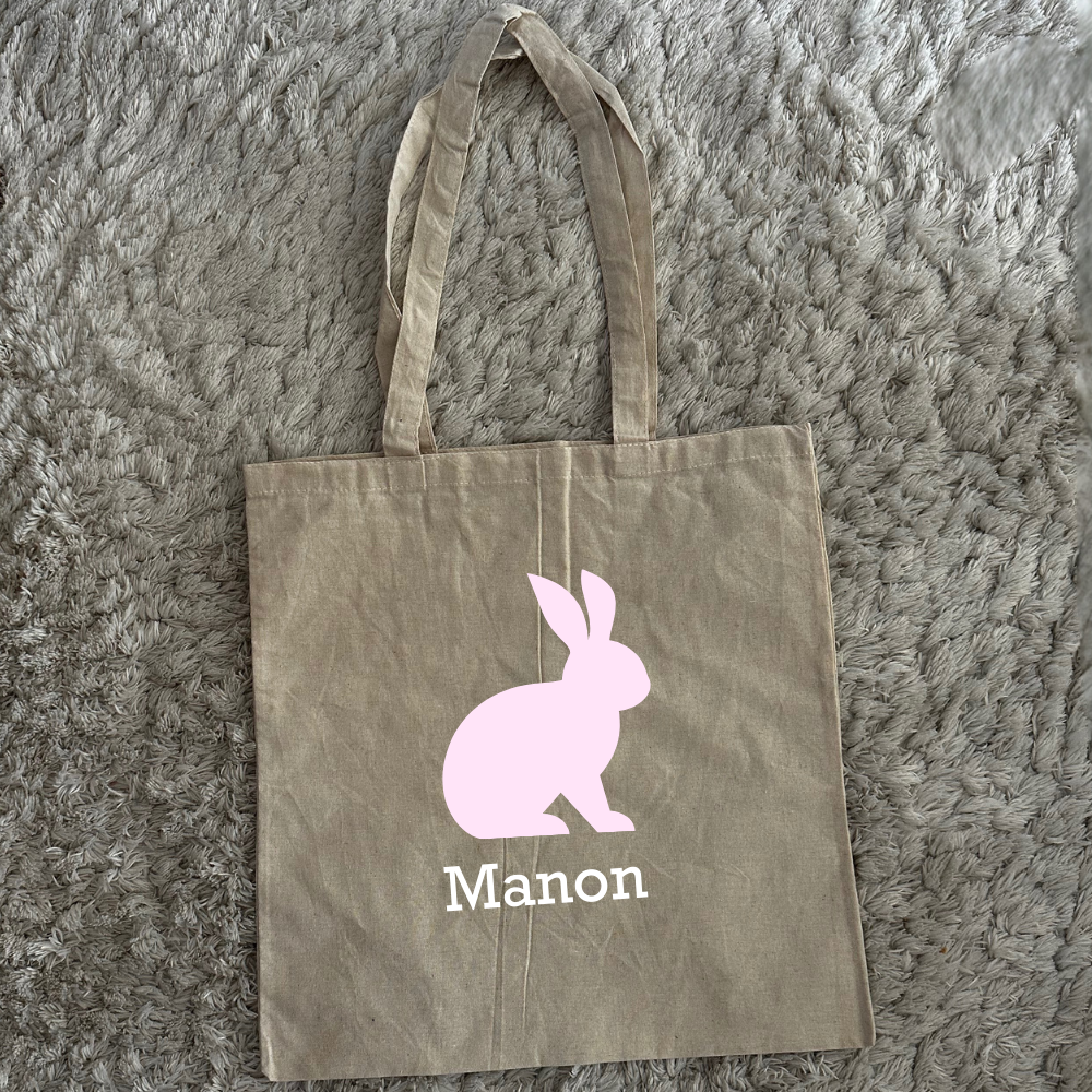 Tote bag - lapin de Pâques