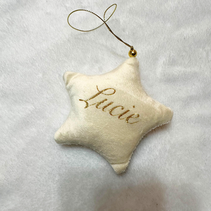 Boule noël étoile personnalisée