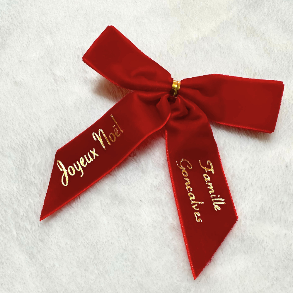 Ruban Noël personnalisé