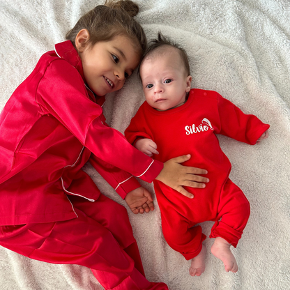 Pyjama de Noël personnalisé - Bébé (grenouillère)