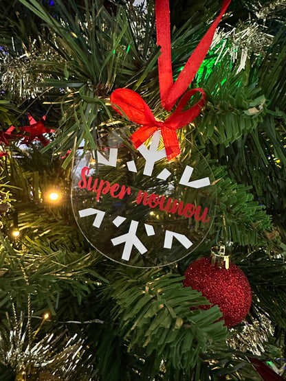 Boules de Noël plexi personnalisée